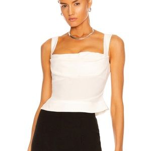 Miaou Imogene Corset Top White